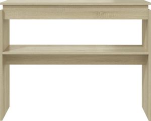 vidaXL Stolik konsolowy, dąb sonoma, 102x30x80 cm, płyta wiórowa 4
