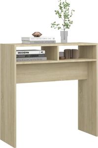 vidaXL Stolik konsolowy, dąb sonoma, 78x30x80 cm, płyta wiórowa 4