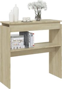 vidaXL Stolik konsolowy, dąb sonoma, 80x30x80 cm, płyta wiórowa 3