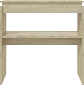 vidaXL Stolik konsolowy, dąb sonoma, 80x30x80 cm, płyta wiórowa 4