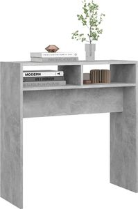 vidaXL Stolik konsolowy, szarość betonu, 78x30x80 cm, płyta wiórowa 4