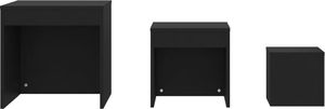 vidaXL Stoliki wsuwane pod siebie, 3 szt., czarne, płyta wiórowa 7