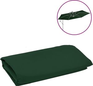 vidaXL Zamienne pokrycie parasola ogrodowego, zielone, 350 cm 1