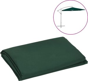 vidaXL Zamienne pokrycie parasola ogrodowego, zielone, 300 cm 1