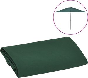 vidaXL Zamienne pokrycie do parasola ogrodowego, zielone, 300 cm 1