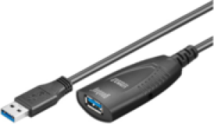 Kabel USB MicroConnect USB-A - USB-A 5 m Czarny (USB3.0AAF5A) 1