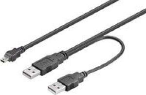 Kabel USB MicroConnect USB-A - 0.6 m Czarny (USBAAB06) 1