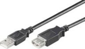 Kabel USB MicroConnect USB-A - USB-A 0.5 m Czarny (USBAAF05B) 1