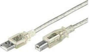Kabel USB MicroConnect USB-A - USB-B 2 m Przezroczysty (USBAB2T) 1