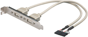 MicroConnect 2x USB na śledziu (USBAINTERNAL1) 1