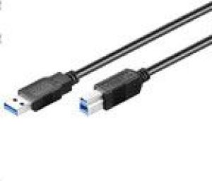 Kabel USB MicroConnect USB-A - USB-B 1 m Czarny (USB3.0AB1B) 1