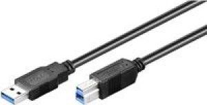 Kabel USB MicroConnect USB-A - USB-B 5 m Czarny (USB3.0AB5B) 1