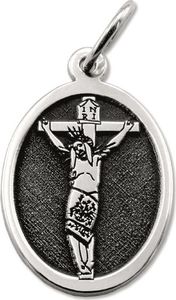 WĘC - Twój Jubiler Medalik srebrny z mogilskim wizerunkiem Jezusa Ukrzyżowanego MED-JEZ-UKRZ-01 1