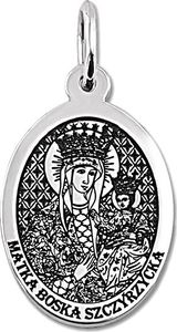 WĘC - Twój Jubiler Medalik srebrny z wizerunkiem Matki Bożej Szczyrzyckiej 1