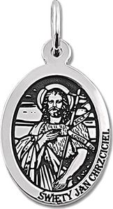 WĘC - Twój Jubiler Medalik srebrny z wizerunkiem Św. Jana Chrzciciela 1