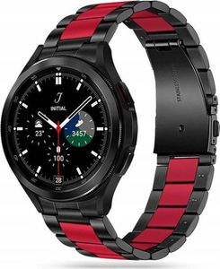 Tech-Protect Bransoleta Tech-protect Stainless Samsung Galaxy Watch 4 40/42/44/46mm Black/Red 1