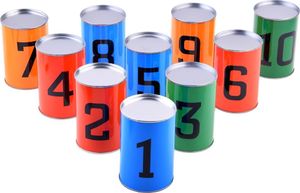 Jokomisiada Gra zręcznościowa rzut do celu zbij puszki GR0509 6