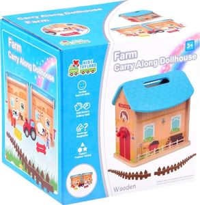 Figurka Jokomisiada Drewniany składany domek, farma, zwierzęta (ZA3723) 7