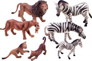 Figurka Jokomisiada Zestaw zwierząt - Safari, lew, zebry (ZA2987 B) 2