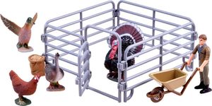 Figurka Jokomisiada Zestaw zwierząt - zagroda, indyk, kogut (ZA2989 A) 2