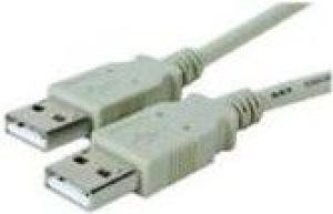 Kabel USB MicroConnect USB-A - USB-A 0.5 m Biały (USBAA05) 1