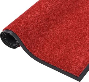 vidaXL Wycieraczka, czerwona, 60x80 cm 5