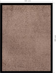 vidaXL Wycieraczka, brązowa, 60x80 cm 6
