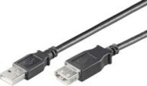 Kabel USB MicroConnect USB-A - USB-A 3 m Czarny (USBAAF3B) 1