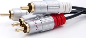 Kabel Qoltec RCA (Cinch) x2 - RCA (Cinch) x2 0.5m czarny (52335) 2