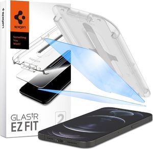 ESR Szkło hartowane Spigen GLAS.tR ez Fit Apple iPhone 13/13 Pro Antiblue [2 PACK] 1