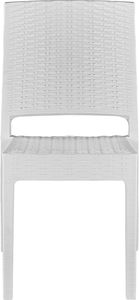 Shumee Zestaw ogrodowy stół i 6 krzeseł biały FOSSANO 2