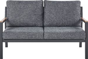 Shumee Zestaw ogrodowy 4-osobowy ciemnoszary DELIA 3