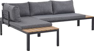 Shumee Zestaw ogrodowy 4-osobowy szary z jasnym drewnem PIENZA 5