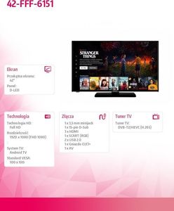 Telewizor Finlux 42-FFF-6151 LED 42'' Full HD Android 2