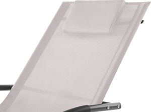 Shumee Leżak ogrodowy bujany beżowy CARANO II 5