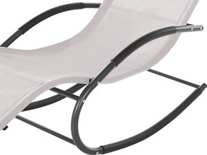 Shumee Leżak ogrodowy bujany beżowy CARANO II 6