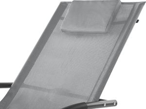 Shumee Leżak ogrodowy bujany jasnoszary CARANO II 5