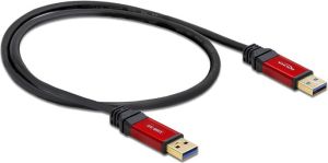 Kabel USB Delock USB-A - 1 m Czerwony Czarny (82744) 1