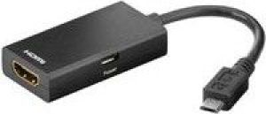 Adapter USB MicroConnect Micro USB-HDMI Czarny (USBABMICROHDMI) 1