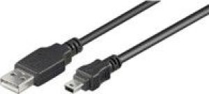 Kabel USB MicroConnect USB-A - miniUSB 3 m Czarny (USBAMB53) 1