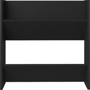 vidaXL Półki ścienne na buty, 4 szt., czarne, 60x18x60 cm, płyta 5