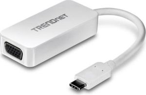 Adapter USB TRENDnet USB-C D-Sub (VGA), Biały (TUC-VGA) 1