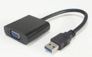 Adapter USB MicroConnect USB - VGA Czarny  (USB3.0VGA) 1