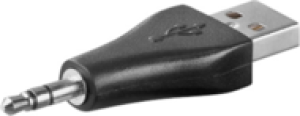 Adapter USB MicroConnect USB-A na 3.5mm Jack Czarny (USBA/3,5MMA) 1