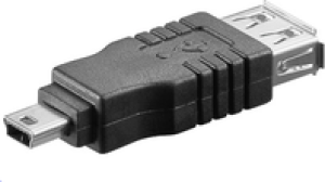 Adapter USB MicroConnect miniUSB - USB Czarny  (USBAFBMINI) 1