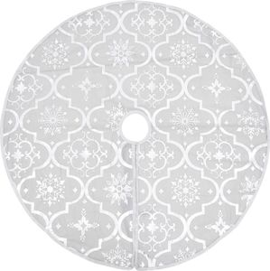 vidaXL Osłona pod choinkę Biała 3