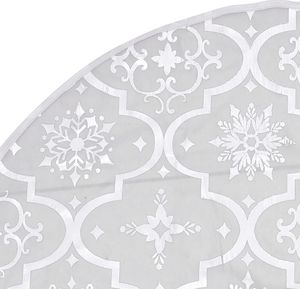 vidaXL Osłona pod choinkę Biała 6