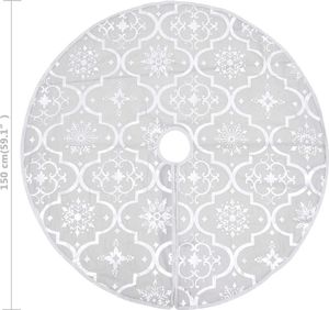 vidaXL Osłona pod choinkę Biała 8