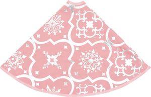 vidaXL Osłona pod choinkę Różowa 5