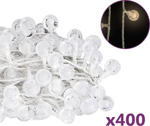 vidaXL Lampki świąteczne, 40 m, 400 diod LED, ciepła biel, 8 funkcji 2